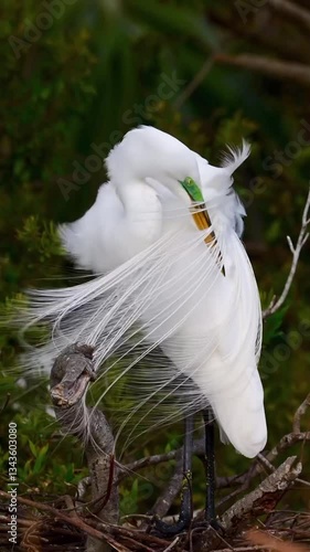 Wallpaper Mural white egret in flight Torontodigital.ca