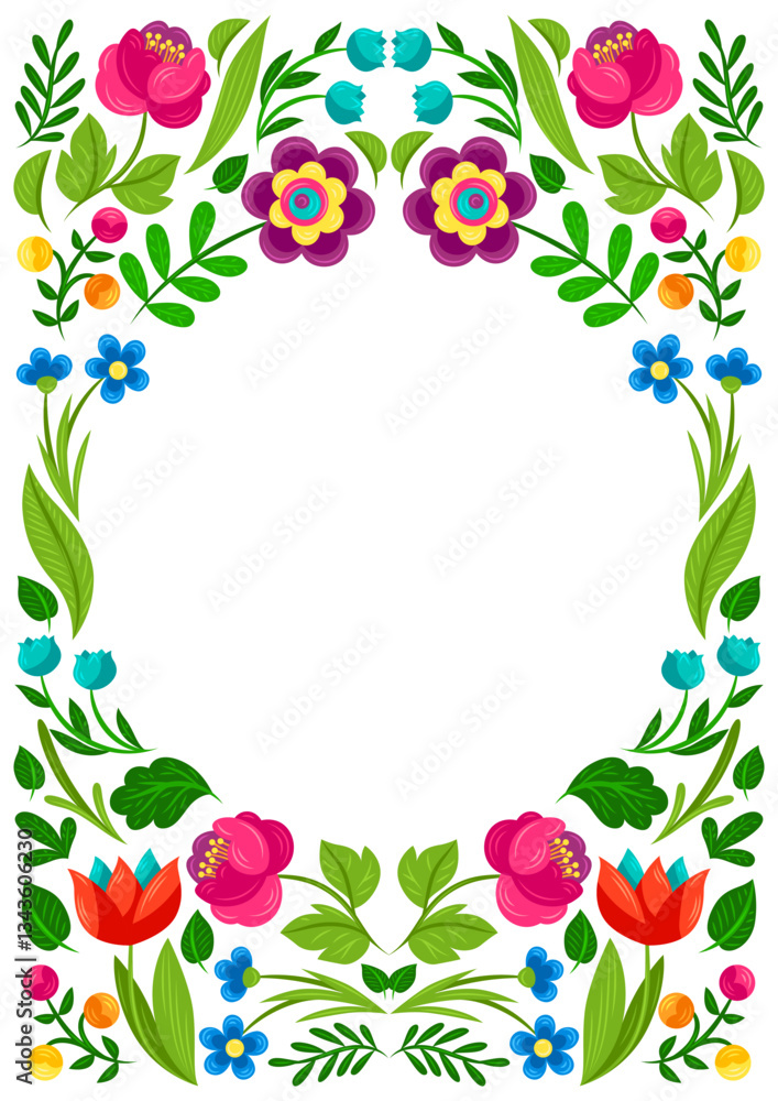 Frame with pretty flowers. Beautiful decorative natural plants and leaves. Frame with pretty flowers. Beautiful decorative natural plants and leaves.