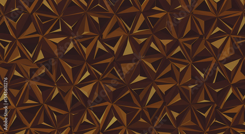 A seamless pattern of sharp triangles and hexagons.