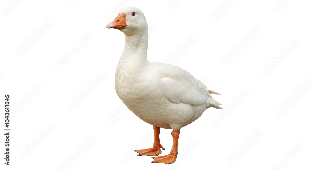 Isolated White Goose Isolated White Goose