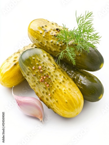 Crisp Pickles with Dill and Garlic: A Flavorful Culinary Still Life