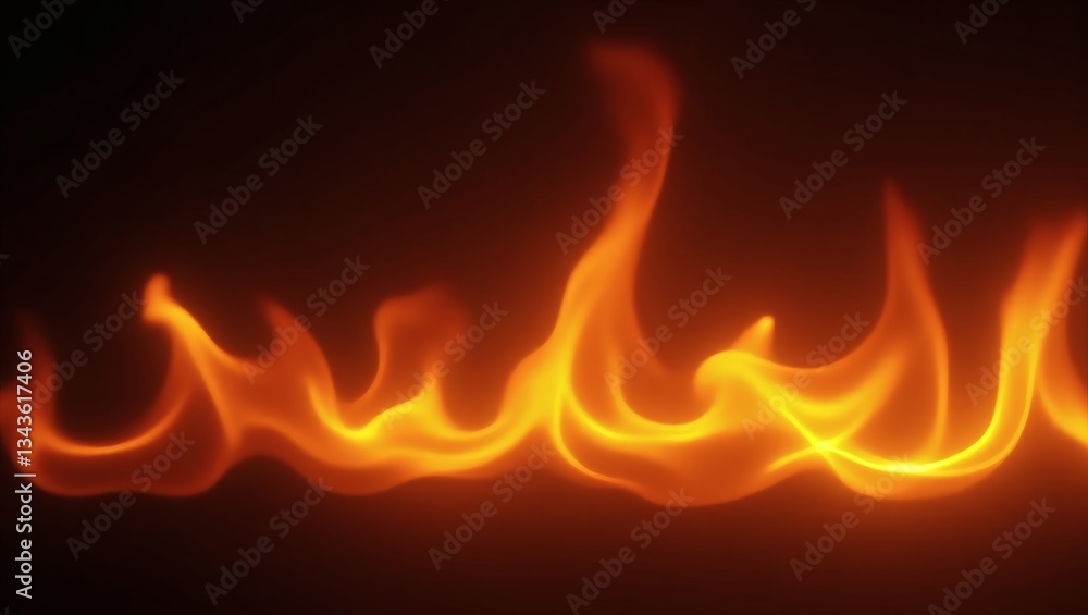 Fototapeta premium flames dancing against a dark background, creating a captivating display of heat and energy