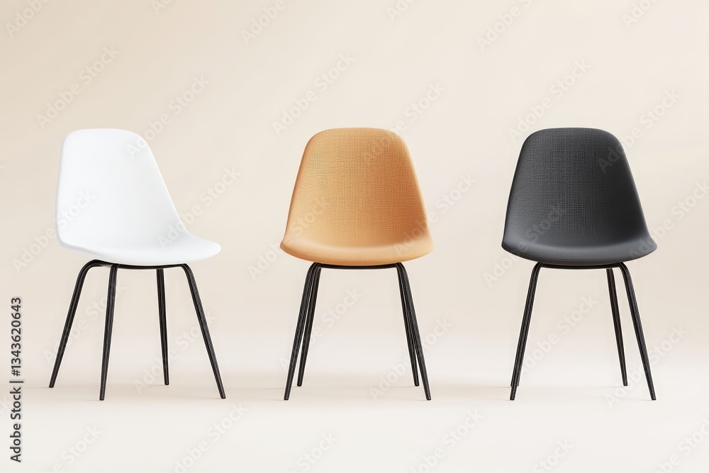 Modern Dining Chairs in Three Colors