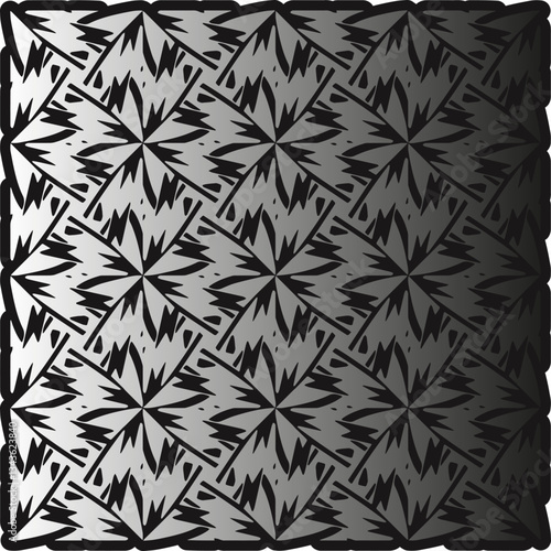 Silver metallic gradient with repeat Pattern . Abstract metallic background.