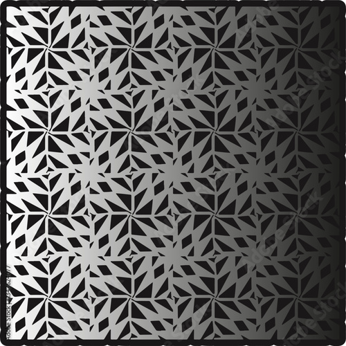 Silver metallic gradient with repeat Pattern . Abstract metallic background.