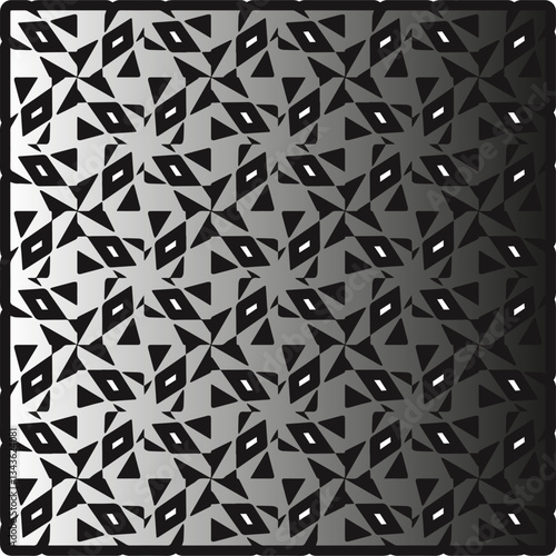 Silver metallic gradient with repeat Pattern . Abstract metallic background.