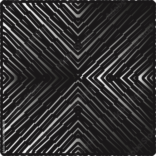 Silver metallic gradient with repeat Pattern . Abstract metallic background.