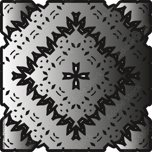 Silver metallic gradient with repeat Pattern . Abstract metallic background.