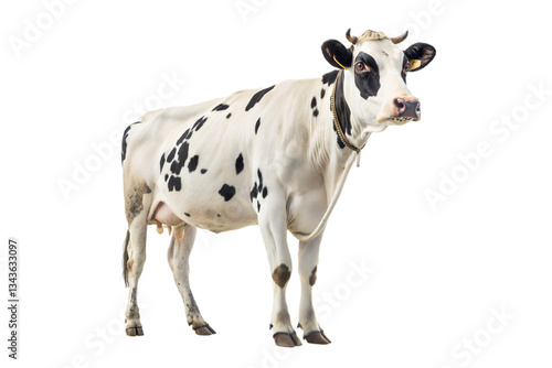 Milk dairy cow png isolated on transparent background
