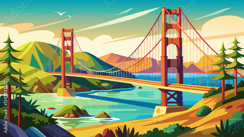 Golden bridge in san francisco