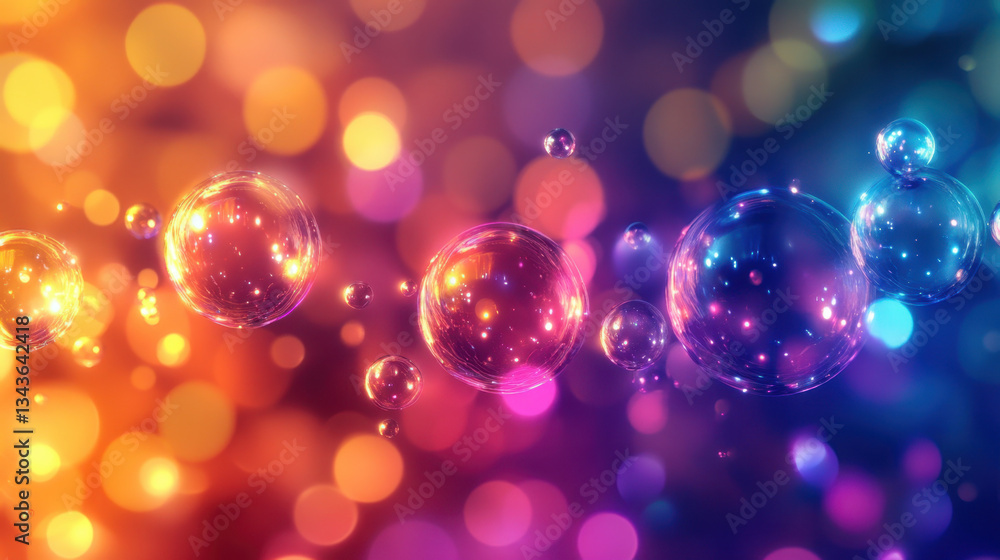 Colorful Bubbles Abstract Background Colorful Bubbles Abstract Background