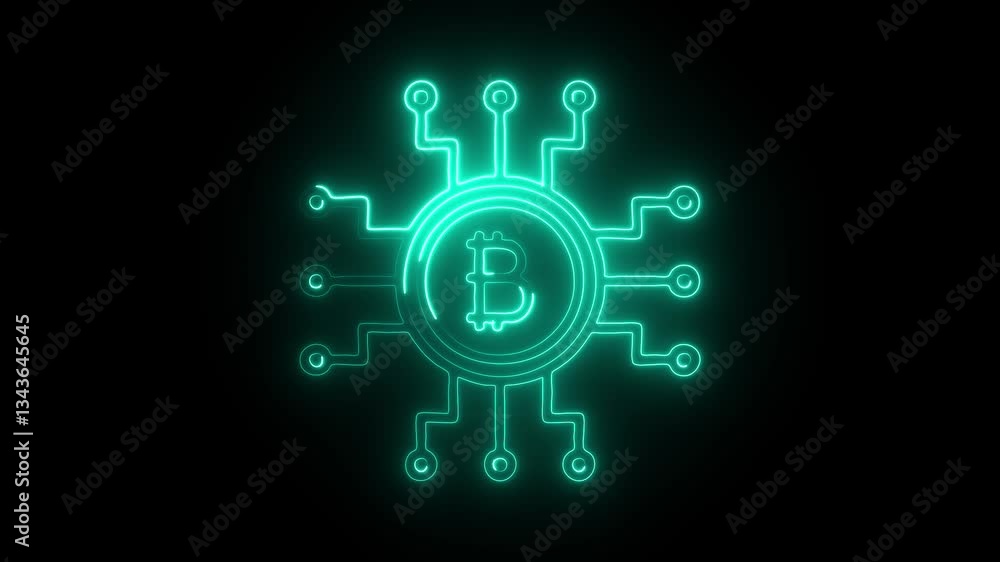 Glowing neon governance icon isolated on black background. HD Video motion graphic animation Glowing neon governance icon isolated on black background. HD Video motion graphic animation