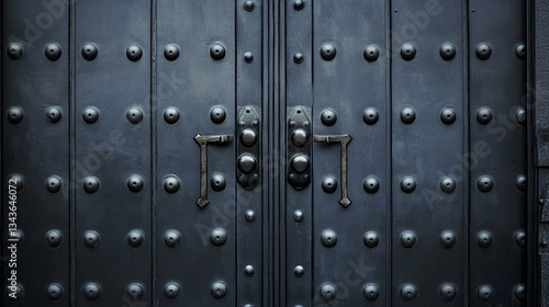 metal door with metal texture