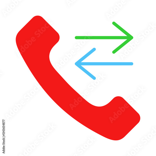 Call Transfer flat icon