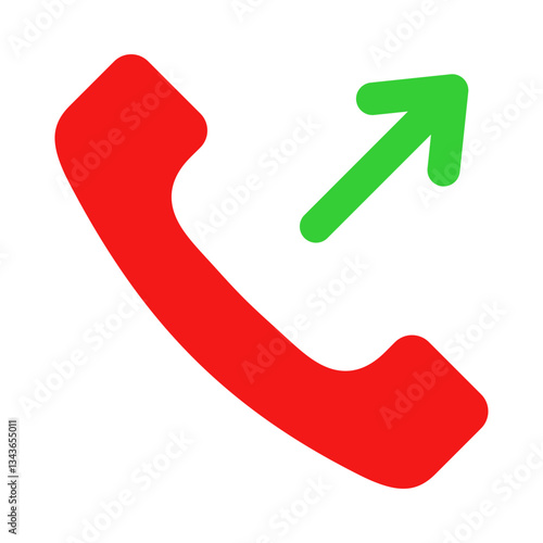 Outbound Call flat icon