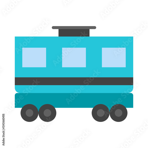 Train Carriage flat icon