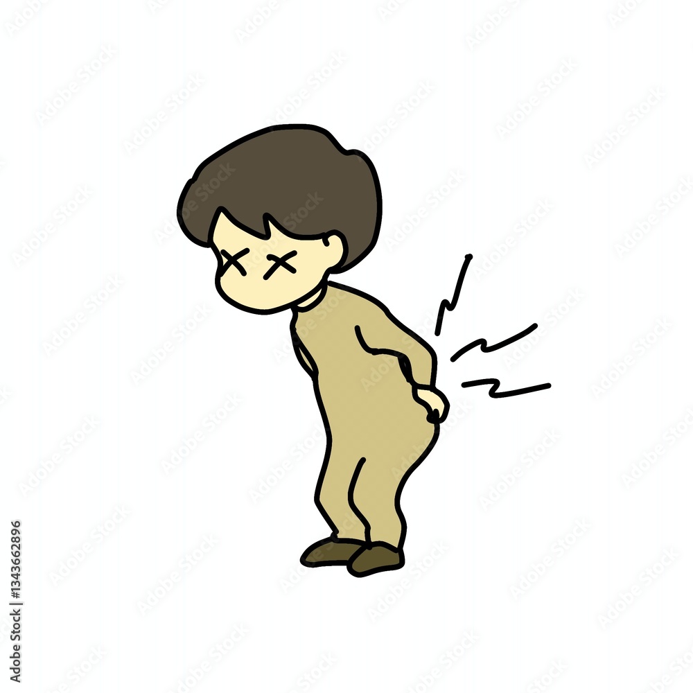 Obraz premium 腰痛