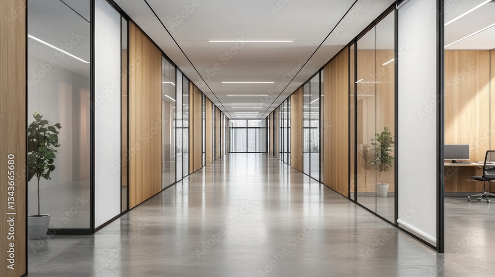 Fototapeta premium Modern Office Hallway