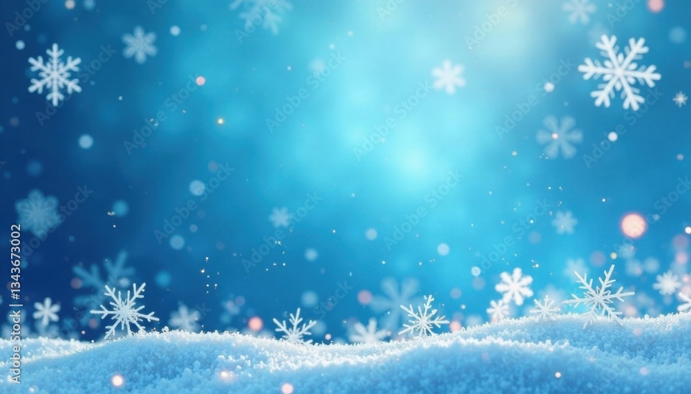 Silhouette of intricate snowflakes against blue sky , frosty, cold, delicate Silhouette of intricate snowflakes against blue sky , frosty, cold, delicate