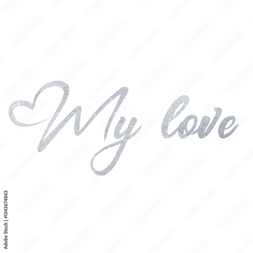 My Love Phrase Typography Design My Love Phrase Typography Design