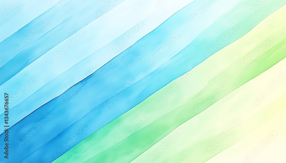 Obraz premium Abstract Watercolor Diagonal Stripes Background.