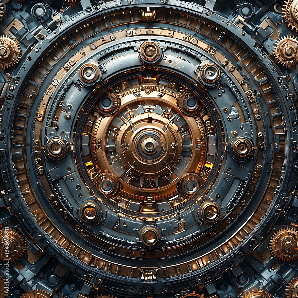 Fototapeta premium High tech machine core artwork high resolution picture