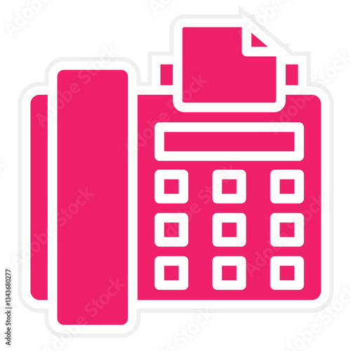 Vector Design Fax Icon Style