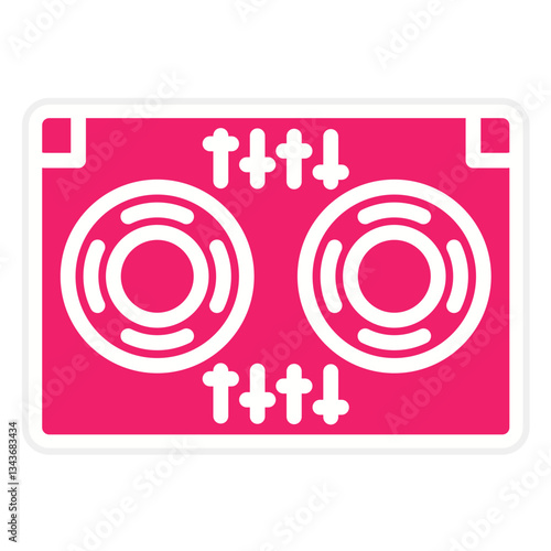 Vector Design DJ Icon Style