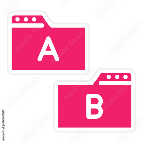 Vector Design Ab Testing Icon Style