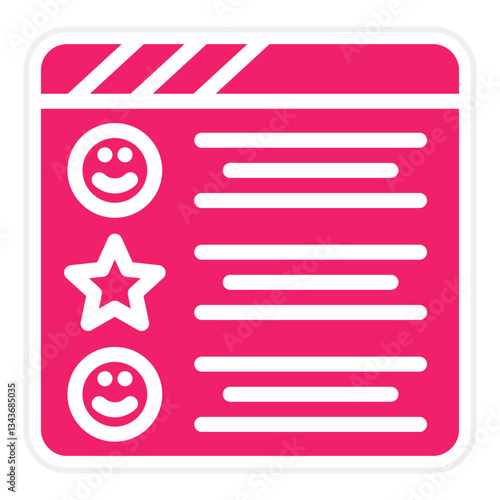 Vector Design Positive Review Icon Style