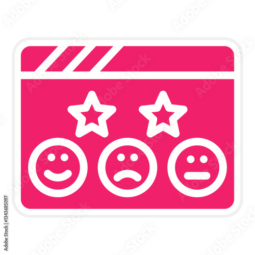 Vector Design Satisfaction Icon Style