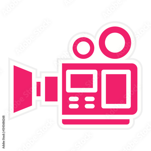 Vector Design Video Camera Icon Style