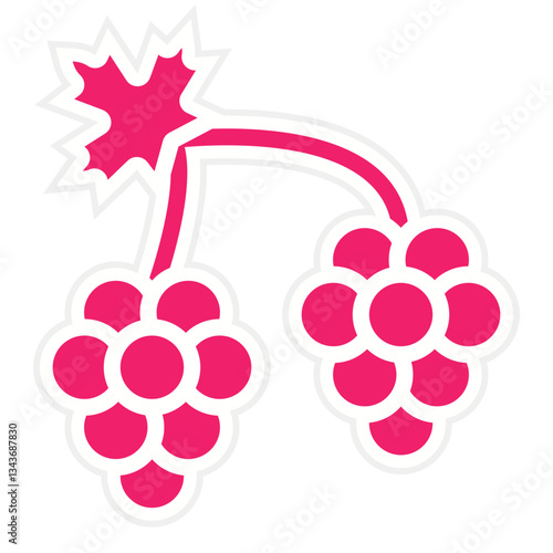 Vector Design Grapes Icon Style