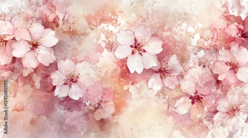 Watercolor Blossom: A Delicate Floral Painting