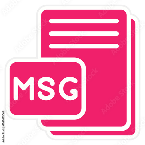 Vector Design MSG Icon Style