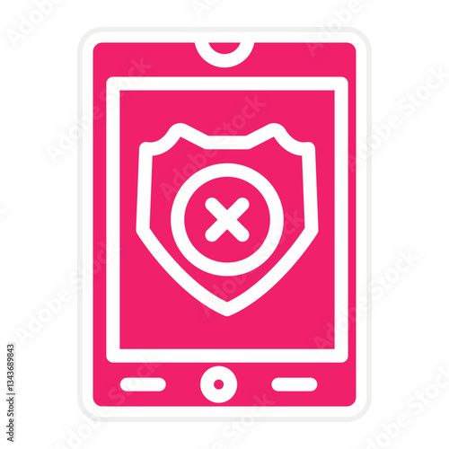 Vector Design Denial Icon Style