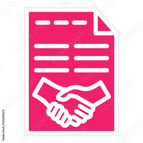Vector Design Agreement Icon Style