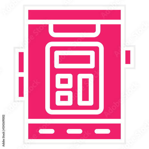 Vector Design Mobile Calculator Icon Style