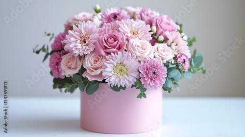 Wallpaper Mural Beautiful bouquet of rose and chrysanthemums flower Torontodigital.ca