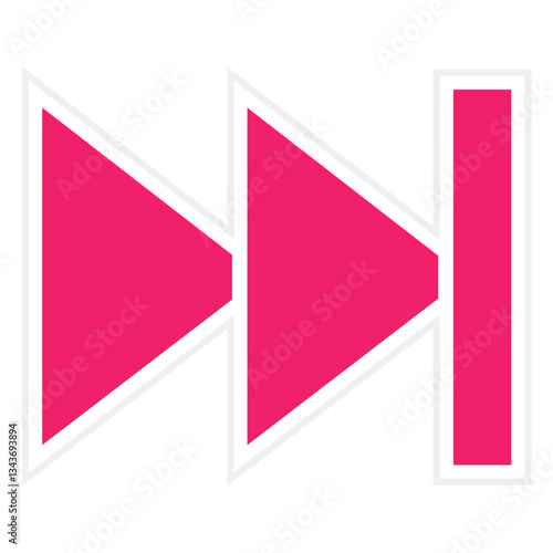 Vector Design Fast Forward Icon Style