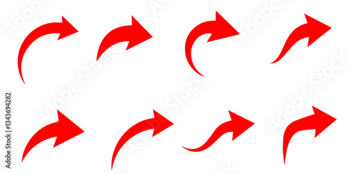 curved arrow set