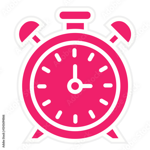 Vector Design Alarm Clock Icon Style