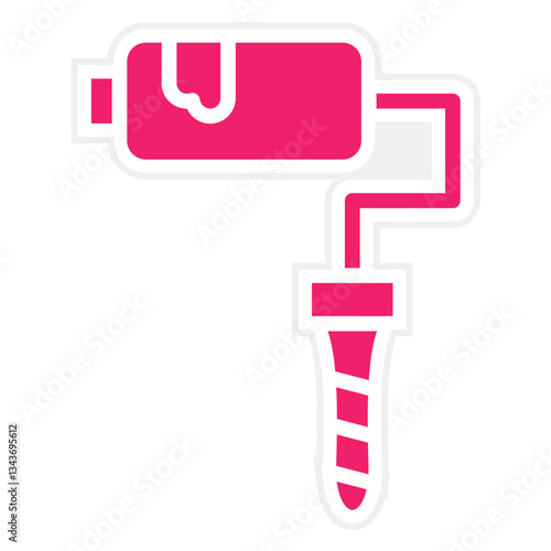 Paint Roller Vector Design Icon Style