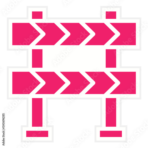 Construction Sign Vector Design Icon Style