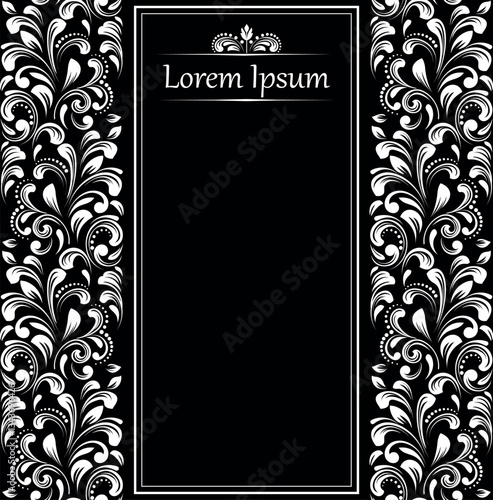 Abstract floral pattern. Vector seamless background. Perfect for invitations or announcements.