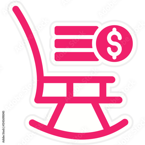 Retirement Fund Vector Design Icon Style