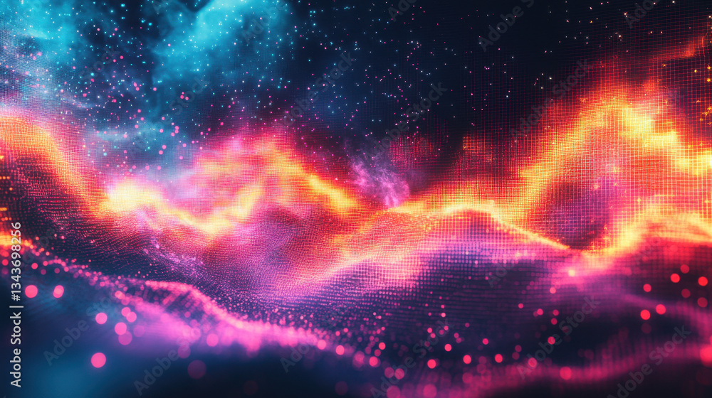 Fototapeta premium Abstract Colorful Nebula Background