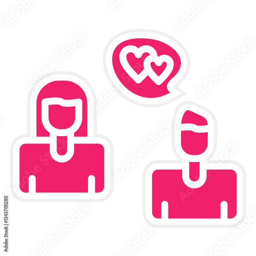 Flirtatious Vector Design Icon Style