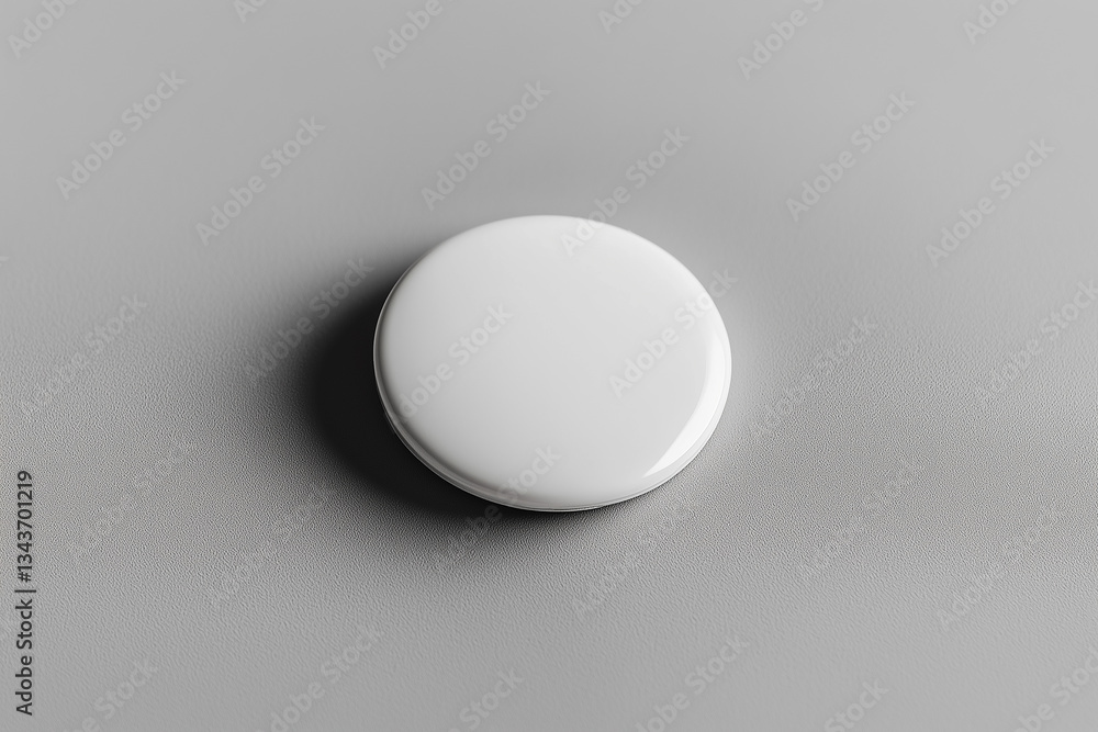 White blank pin badge mockup, white background White blank pin badge mockup, white background