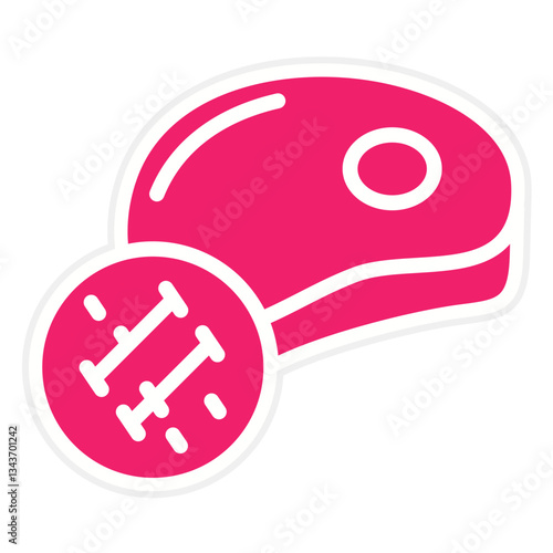 Pork Tenderloin Vector Design Icon Style